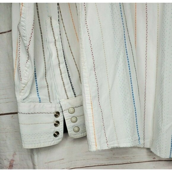 Mint Condition Resistol University Cowboys Men's Large Pearl Snap Shirt - Picture 3 of 12